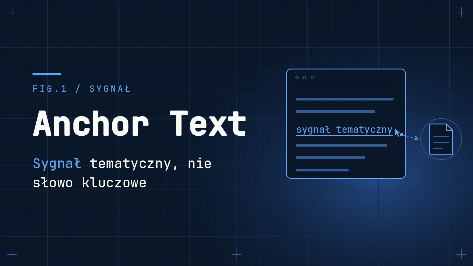 Anchor Text Jako Sygnał Tematyczny