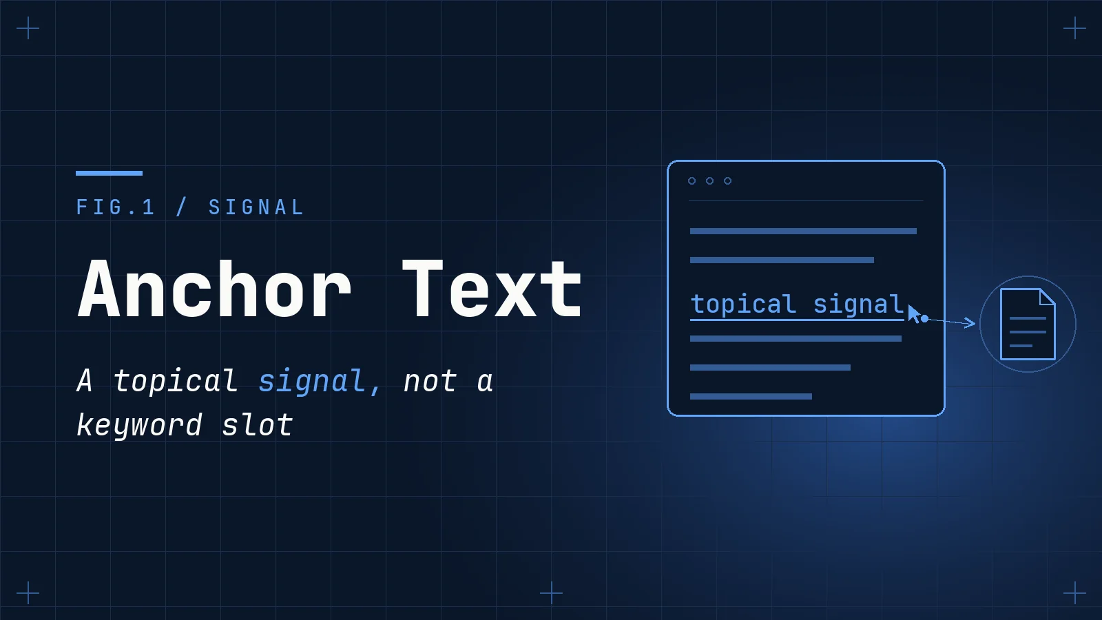 Anchor Text as a Topical Signal: a Linguist's Read