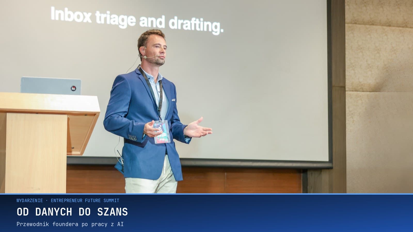 Entrepreneur Future Summit: przewodnik foundera po przepływach pracy z AI