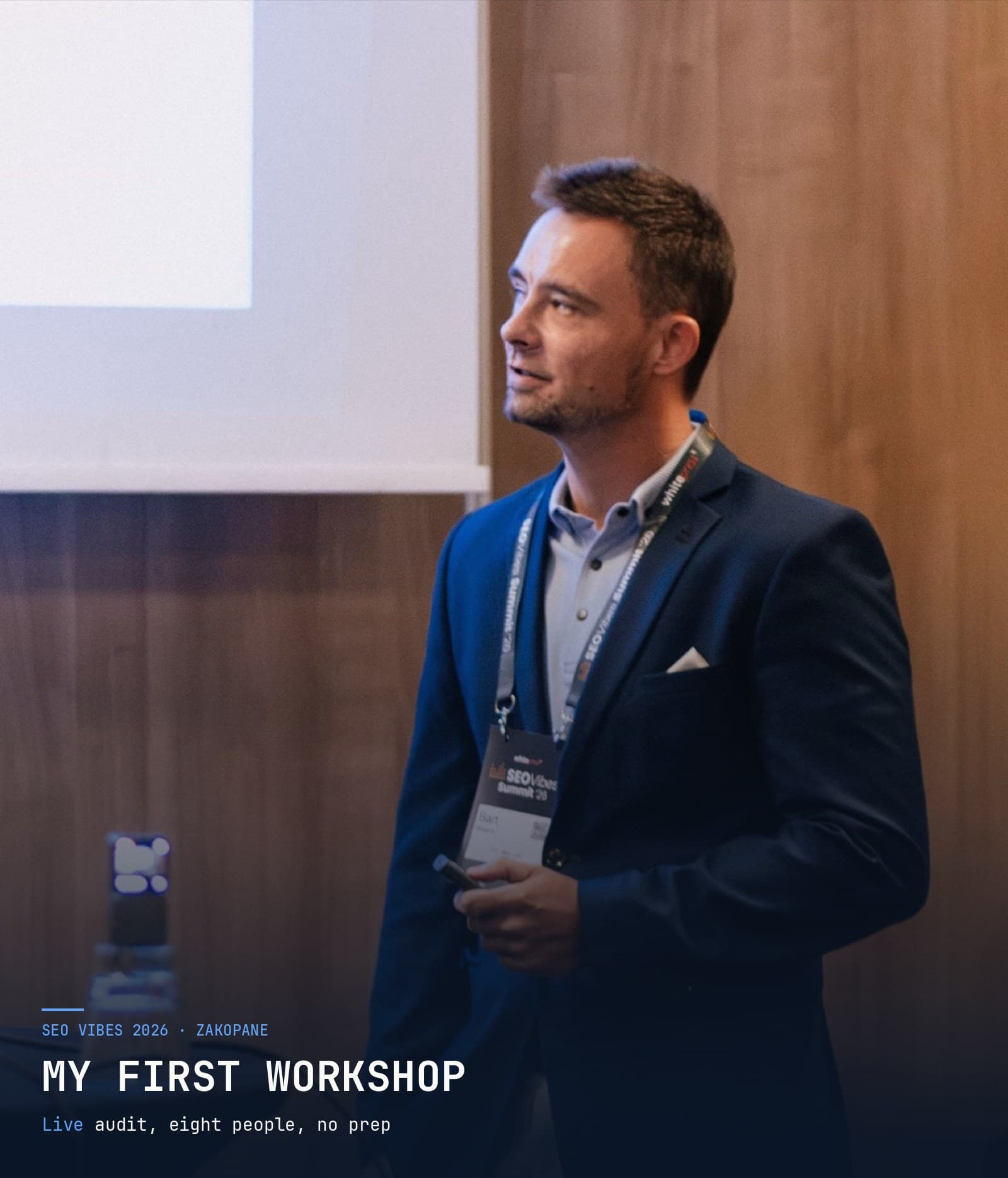 My First Workshop as a Speaker: SEO Vibes 2026 in Zakopane