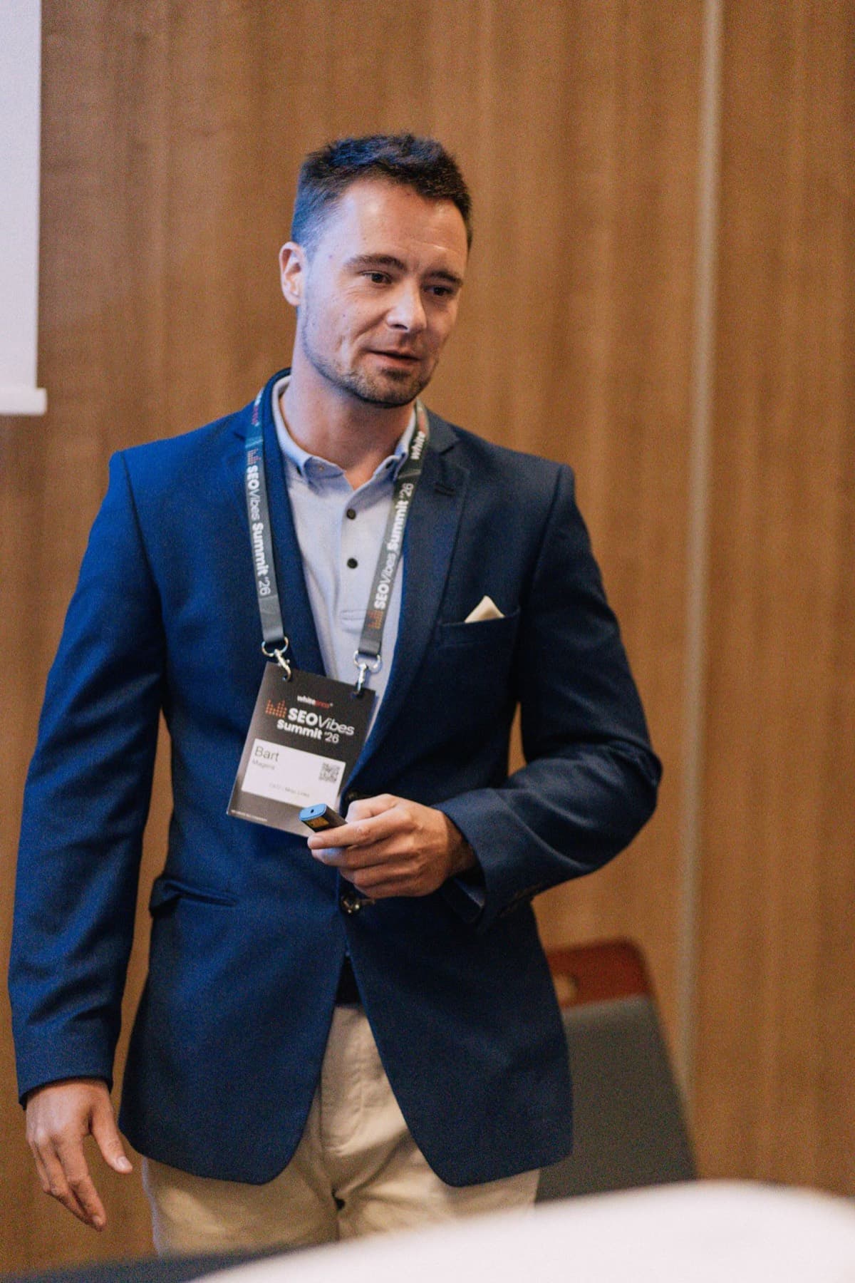 Bart Magera presenting at SEO Vibes 2026 in Zakopane